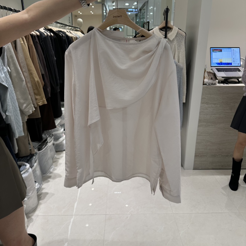 2ND GATE韓國代購女士新品熱賣推薦時尚人氣休閑襯衫蕾絲衫2ND GATE襯衫/蕾絲衫圖色1