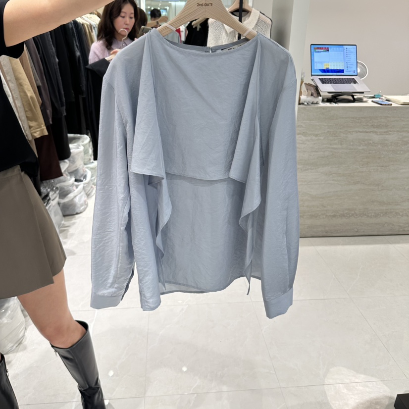 2ND GATE韓國代購女士新品熱賣推薦時尚人氣休閑襯衫蕾絲衫2ND GATE襯衫/蕾絲衫圖色2