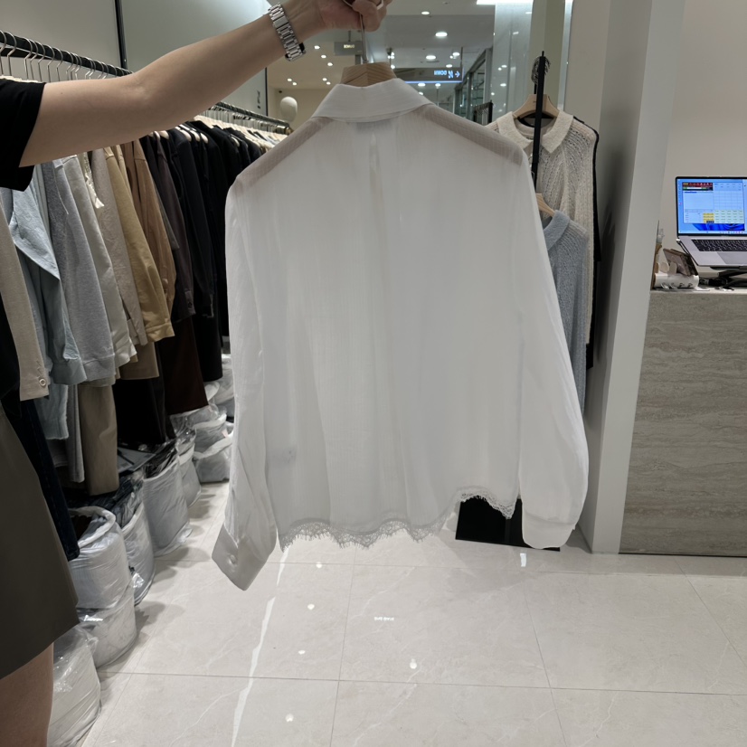 2ND GATE韓國代購女裝新品人氣真品熱賣休閑時尚襯衫蕾絲衫2ND GATE襯衫/蕾絲衫