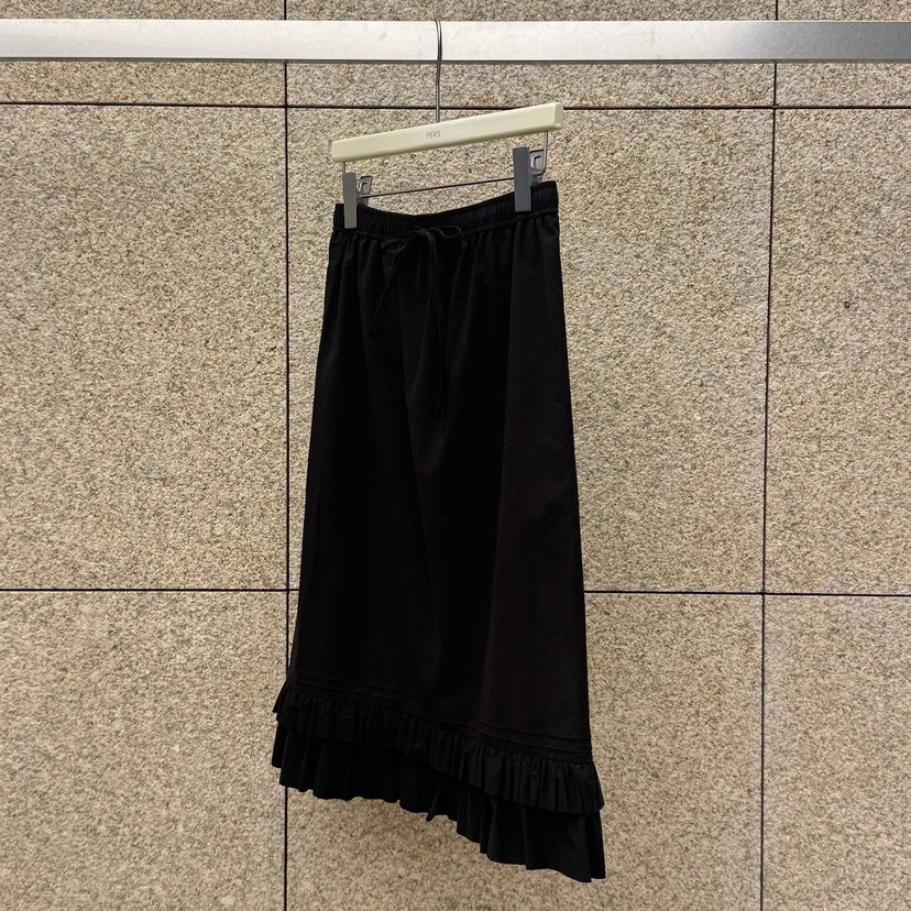 PERS東大門實拍女裝新品真品人氣時尚半身裙中短裙棉質褶皺PERS半身裙/中短裙圖色2