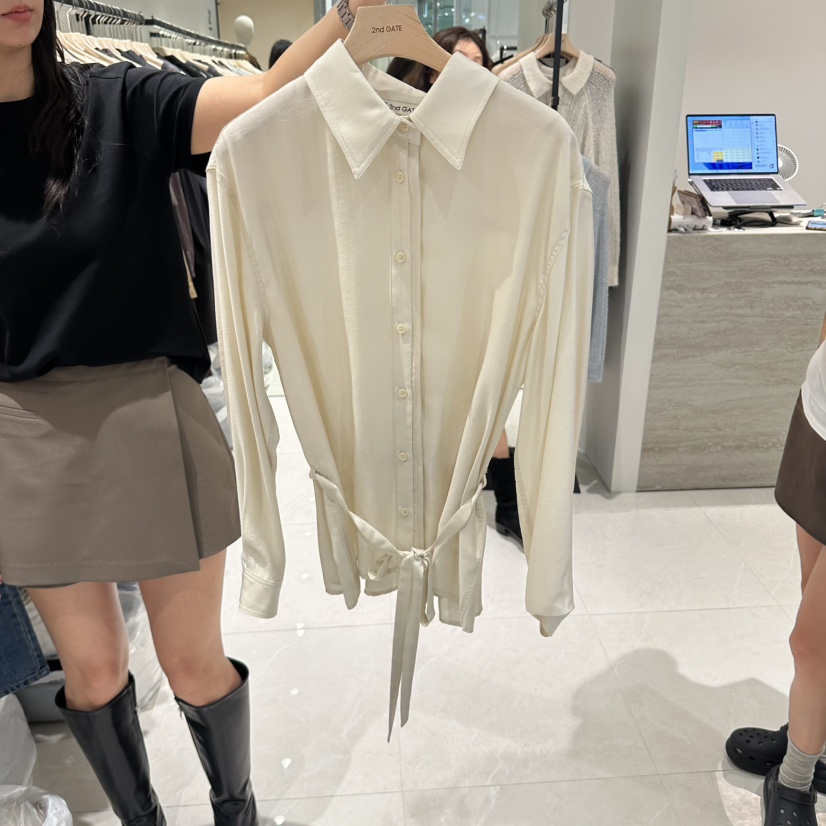 2ND GATE韓國代購女裝新款時尚推薦人氣休閑熱賣襯衫蕾絲衫2ND GATE襯衫/蕾絲衫圖色2