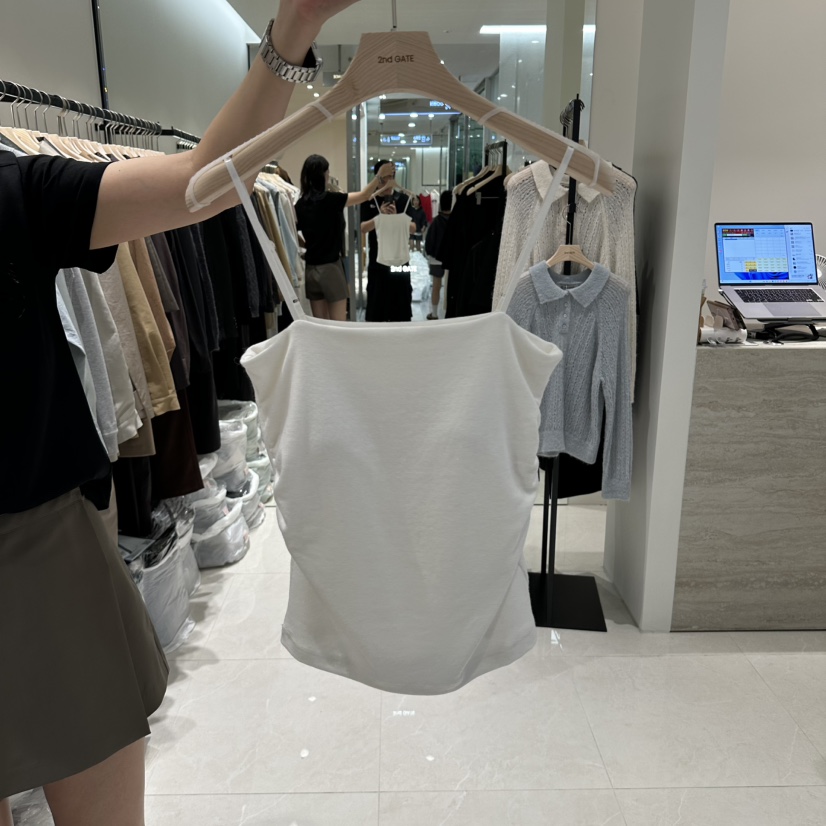 2ND GATE東大門直郵女士新品真品熱賣人氣推薦吊帶背心褶皺2ND GATE吊帶/背心圖色1