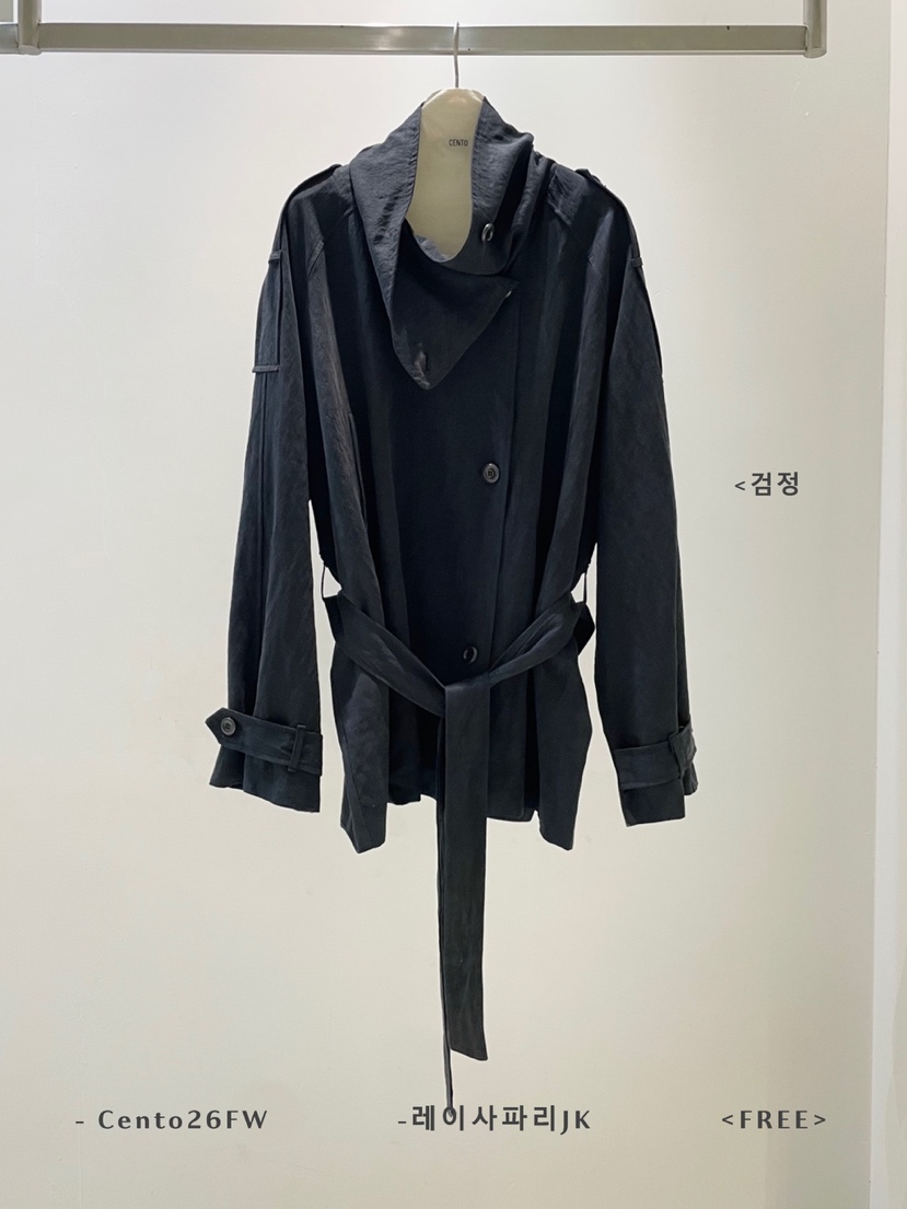 CENTO東大門實拍女士新品休閑真品熱賣推薦時尚夾克含腰帶CENTO夾克圖色2