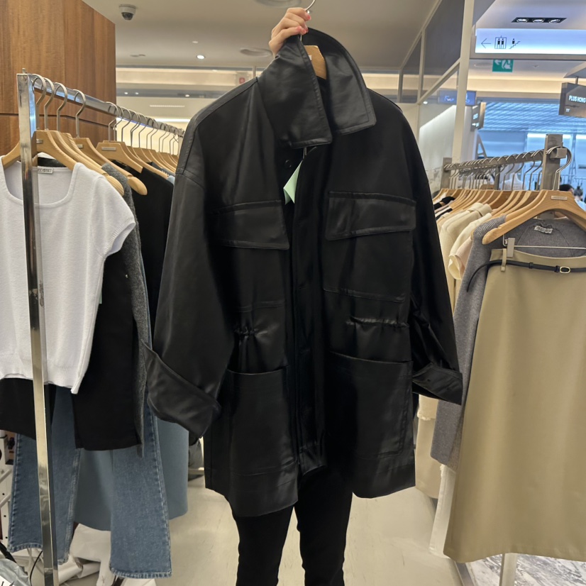 MER韓國直郵女裝新款時尚人氣推薦真品休閑熱賣夾克MER/ANGELO BIANCO夾克圖色1
