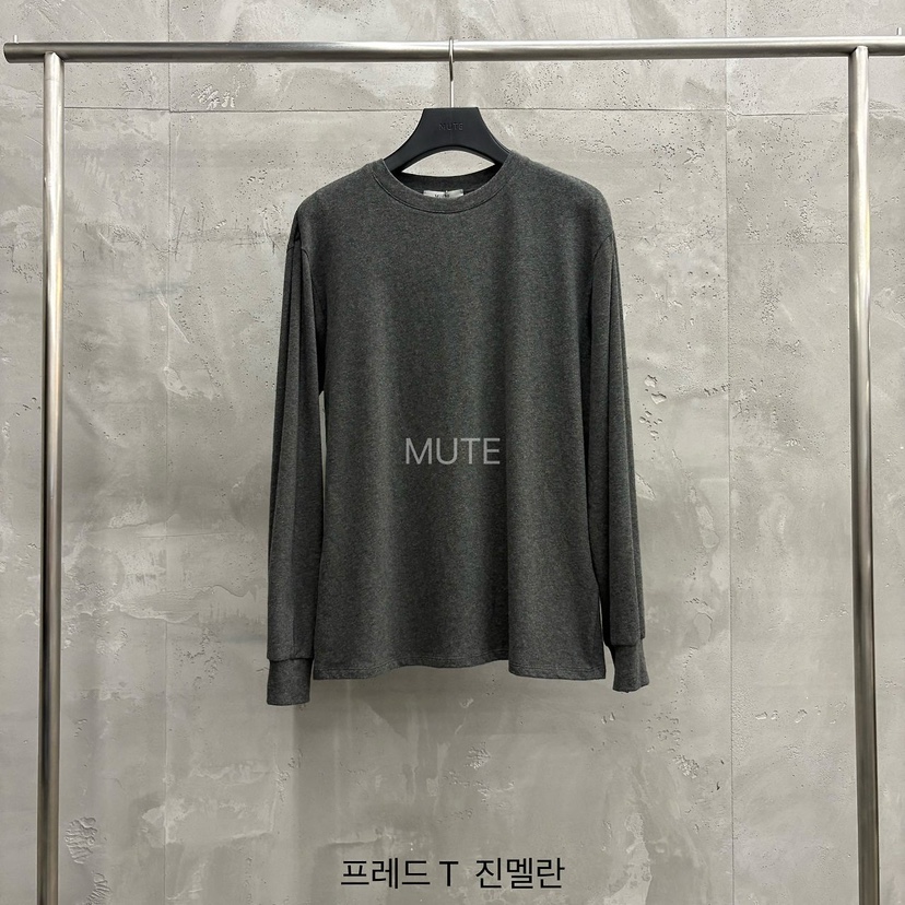MUTE-P韓國直郵女裝新款真品休閑人氣時尚熱賣推薦長袖T恤MUTE長袖T恤圖色6深灰色