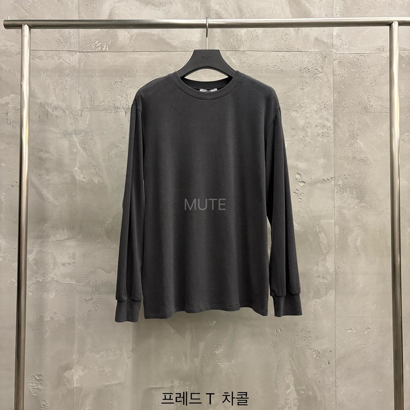 MUTE-P韓國直郵女裝新款真品休閑人氣時尚熱賣推薦長袖T恤MUTE長袖T恤圖色7墨色