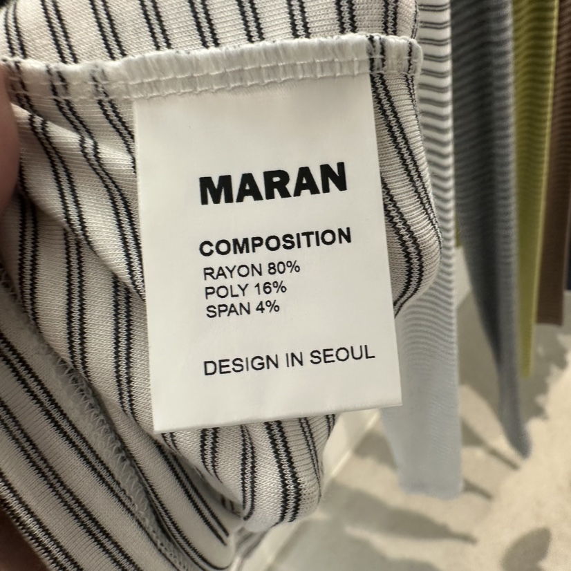 MARAN-P東大門實拍女士新品人氣熱賣推薦時尚長袖T恤羅紋MARAN長袖T恤