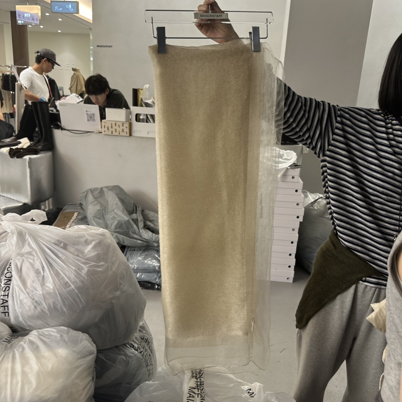 DOUBLE STANDARD/LE SMOKING/MAISONSTAFF東大門實拍女裝新品休閑圍巾披肩圍巾MAISONSTAFF圍巾/披肩圖色1