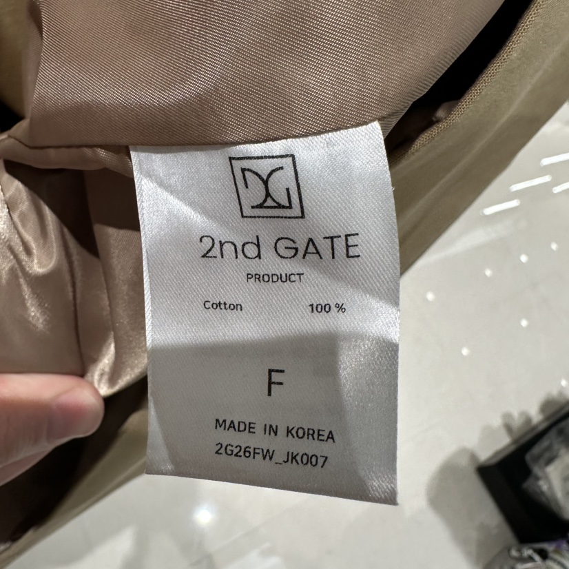 2ND GATE東大門直郵女裝新品真品推薦時尚人氣熱賣休閑夾克2ND GATE夾克