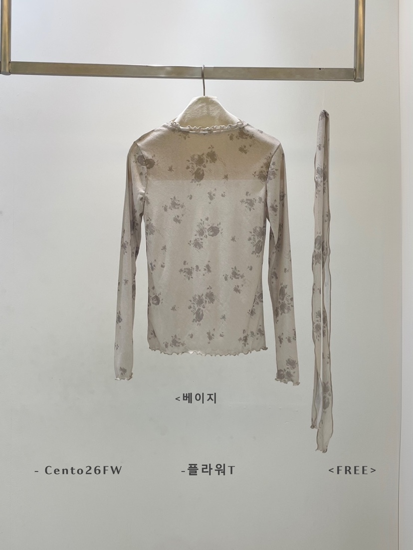 CENTO東大門代購女士新品真品熱賣人氣時尚長袖T恤含圍巾CENTO長袖T恤