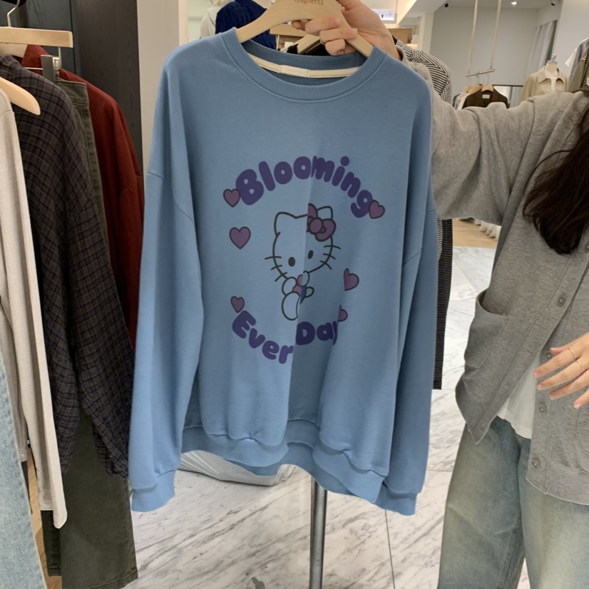 SPAGHETTI東大門實拍女士新款熱賣真品人氣時尚推薦休閑衛衣spaghetti衛衣圖色2