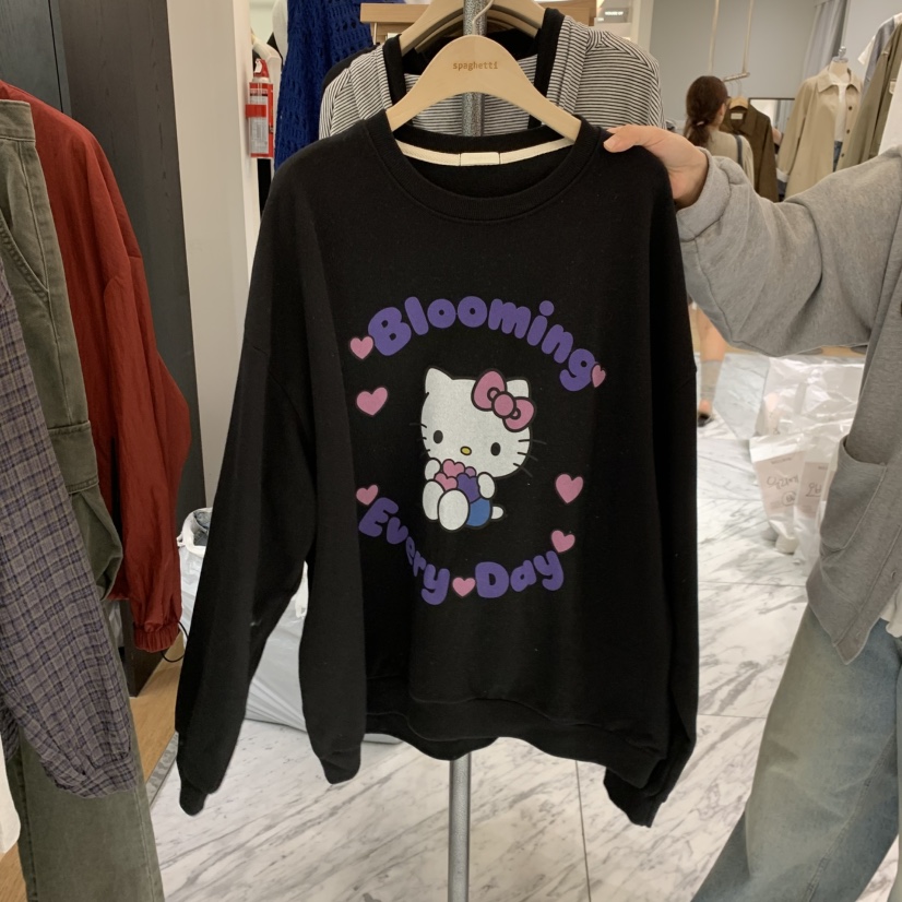 SPAGHETTI東大門實拍女士新款熱賣真品人氣時尚推薦休閑衛衣spaghetti衛衣圖色3