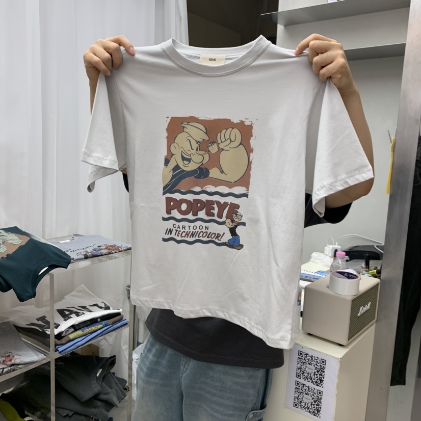 LEESEED-A/SEED東大門代購女士新品人氣休閑T恤大力水手LEESEED-A/SEEDT恤圖色2