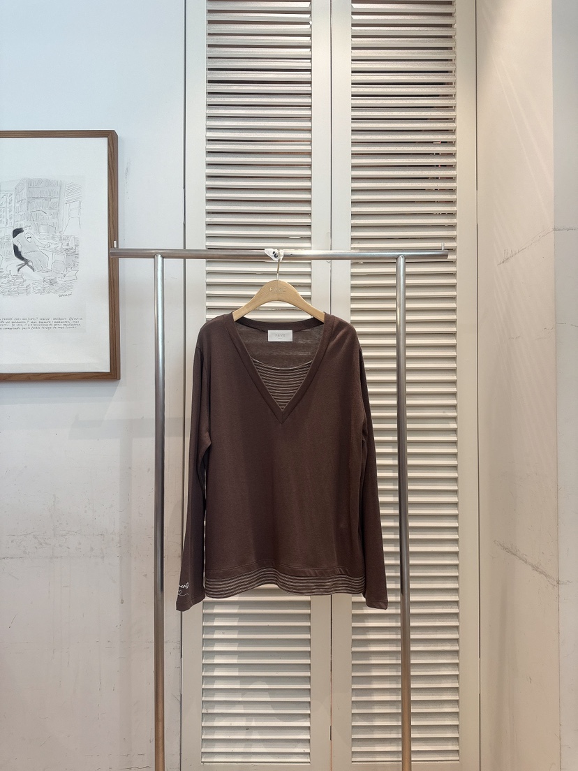FAVE-L韓國代購女裝新品休閑熱賣推薦時尚真品人氣長袖T恤FAVE-L長袖T恤圖色3