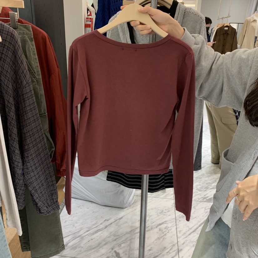 SPAGHETTI韓國直郵女裝新品休閑人氣熱賣真品推薦長袖T恤spaghetti長袖T恤