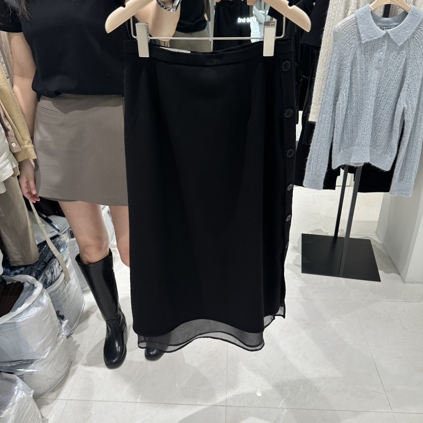 2ND GATE東大門直郵女裝新品真品熱賣推薦休閑半身裙中短裙2ND GATE半身裙/中短裙圖色2黑色