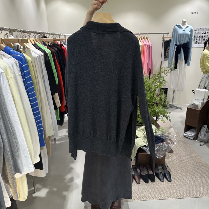 ROOM K-P東大門代購女士新品真品熱賣推薦針織衫不對稱ROOM K-P針織衫