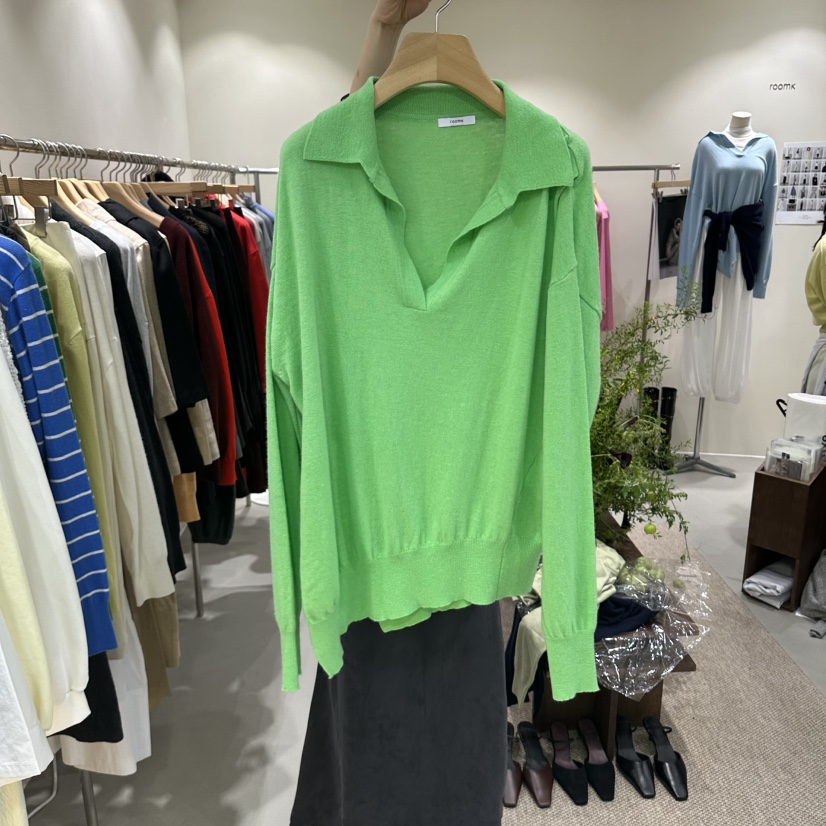 ROOM K-P東大門代購女士新品真品熱賣推薦針織衫不對稱ROOM K-P針織衫圖色3