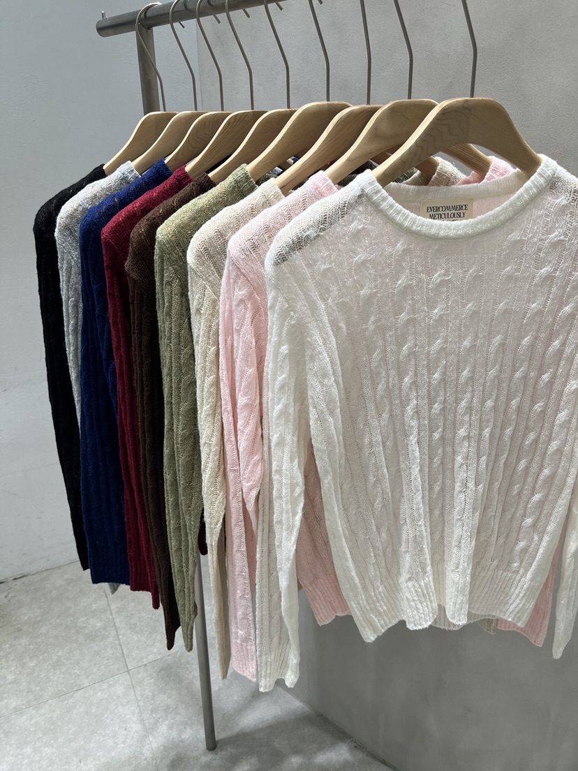 EVERCOMMERCE METICULOUSLY DESIGNED東大門代購女士新品推薦針織衫馬海毛EVERCOMMERCE METICULOUSLY DESIGNED針織衫