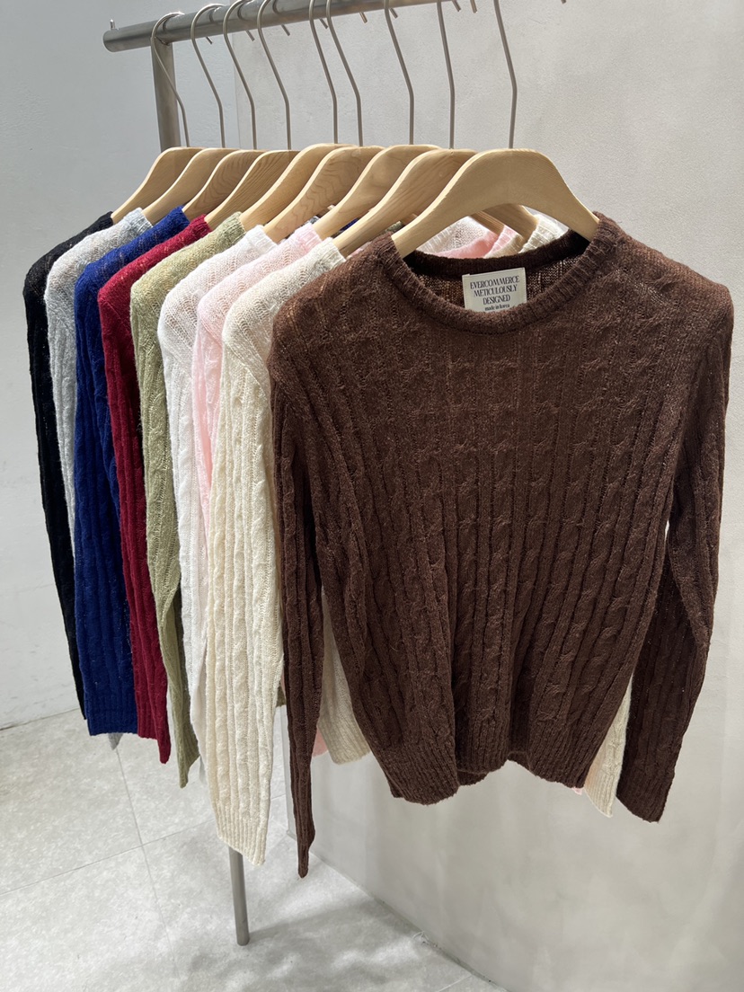 EVERCOMMERCE METICULOUSLY DESIGNED東大門代購女士新品推薦針織衫馬海毛EVERCOMMERCE METICULOUSLY DESIGNED針織衫