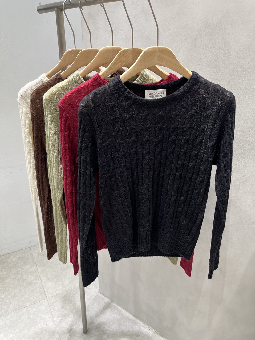 EVERCOMMERCE METICULOUSLY DESIGNED東大門代購女士新品推薦針織衫馬海毛EVERCOMMERCE METICULOUSLY DESIGNED針織衫