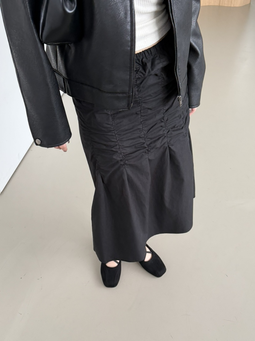 BAROQUE韓國代購女士新款熱賣推薦人氣時尚半身裙中短裙褶皺BAROQUE半身裙/中短裙