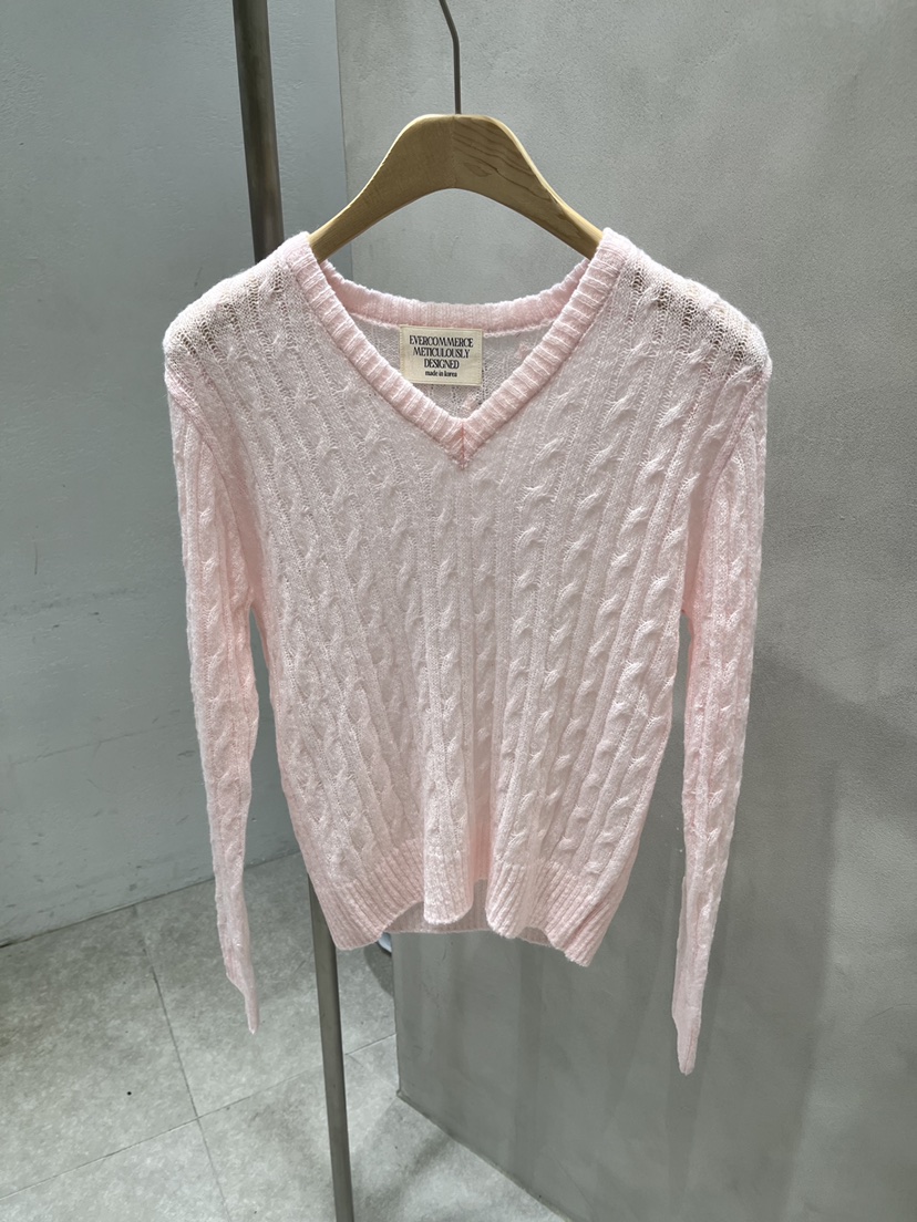 EVERCOMMERCE METICULOUSLY DESIGNED東大門實拍女裝新款休閑針織衫馬海毛EVERCOMMERCE METICULOUSLY DESIGNED針織衫圖色1
