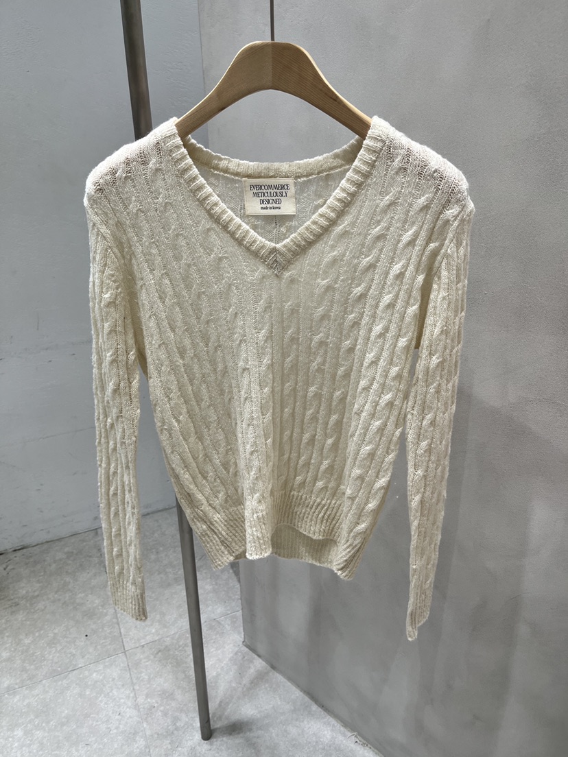 EVERCOMMERCE METICULOUSLY DESIGNED東大門實拍女裝新款休閑針織衫馬海毛EVERCOMMERCE METICULOUSLY DESIGNED針織衫圖色2