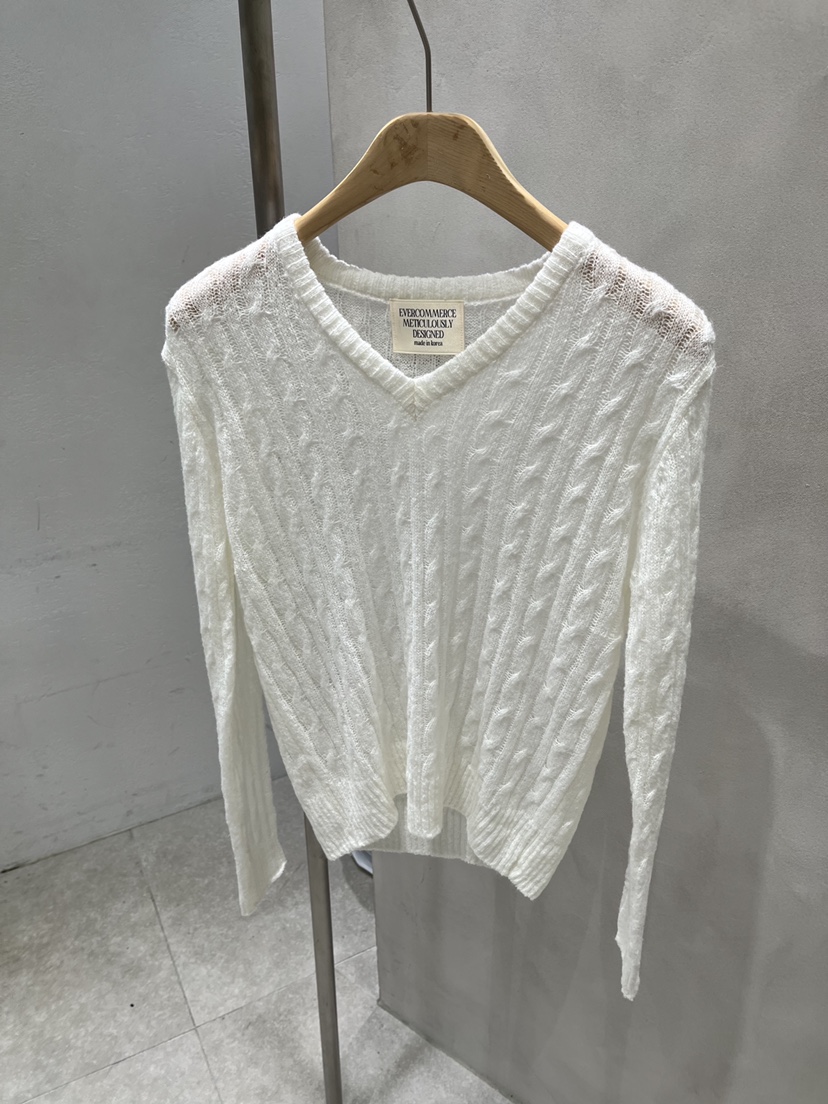 EVERCOMMERCE METICULOUSLY DESIGNED東大門實拍女裝新款休閑針織衫馬海毛EVERCOMMERCE METICULOUSLY DESIGNED針織衫圖色3