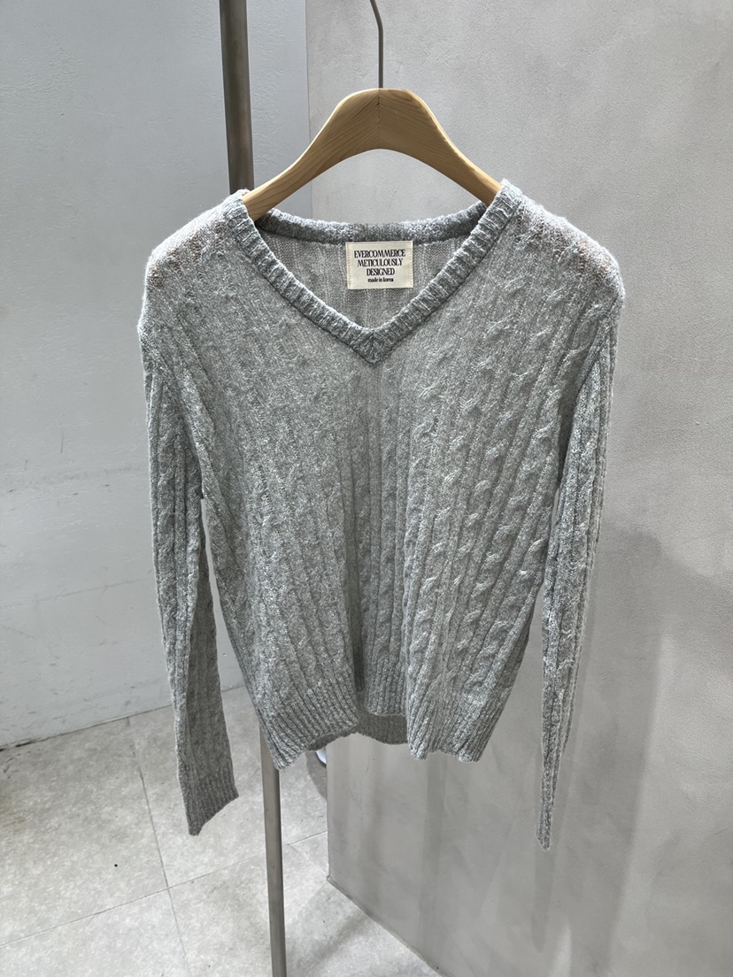 EVERCOMMERCE METICULOUSLY DESIGNED東大門實拍女裝新款休閑針織衫馬海毛EVERCOMMERCE METICULOUSLY DESIGNED針織衫圖色4