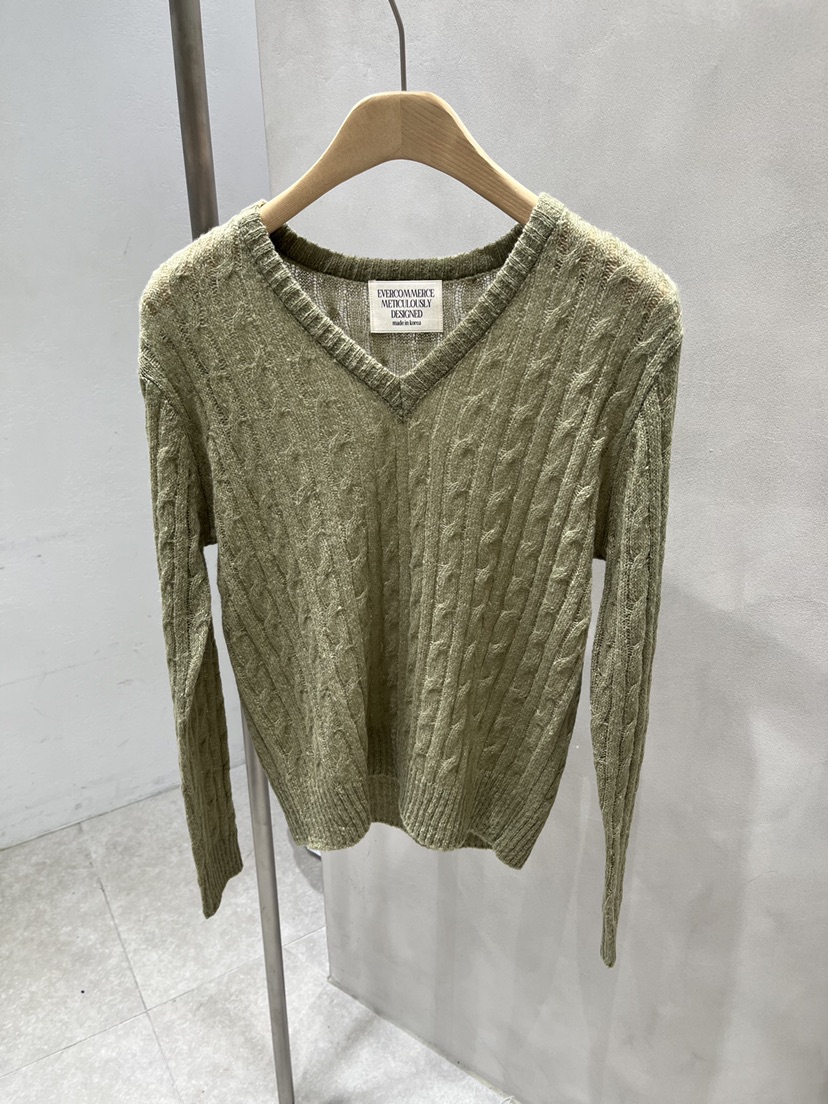 EVERCOMMERCE METICULOUSLY DESIGNED東大門實拍女裝新款休閑針織衫馬海毛EVERCOMMERCE METICULOUSLY DESIGNED針織衫圖色5