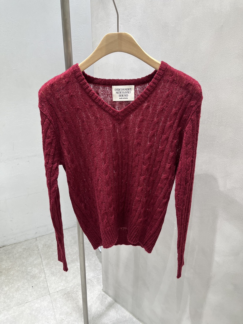 EVERCOMMERCE METICULOUSLY DESIGNED東大門實拍女裝新款休閑針織衫馬海毛EVERCOMMERCE METICULOUSLY DESIGNED針織衫圖色6