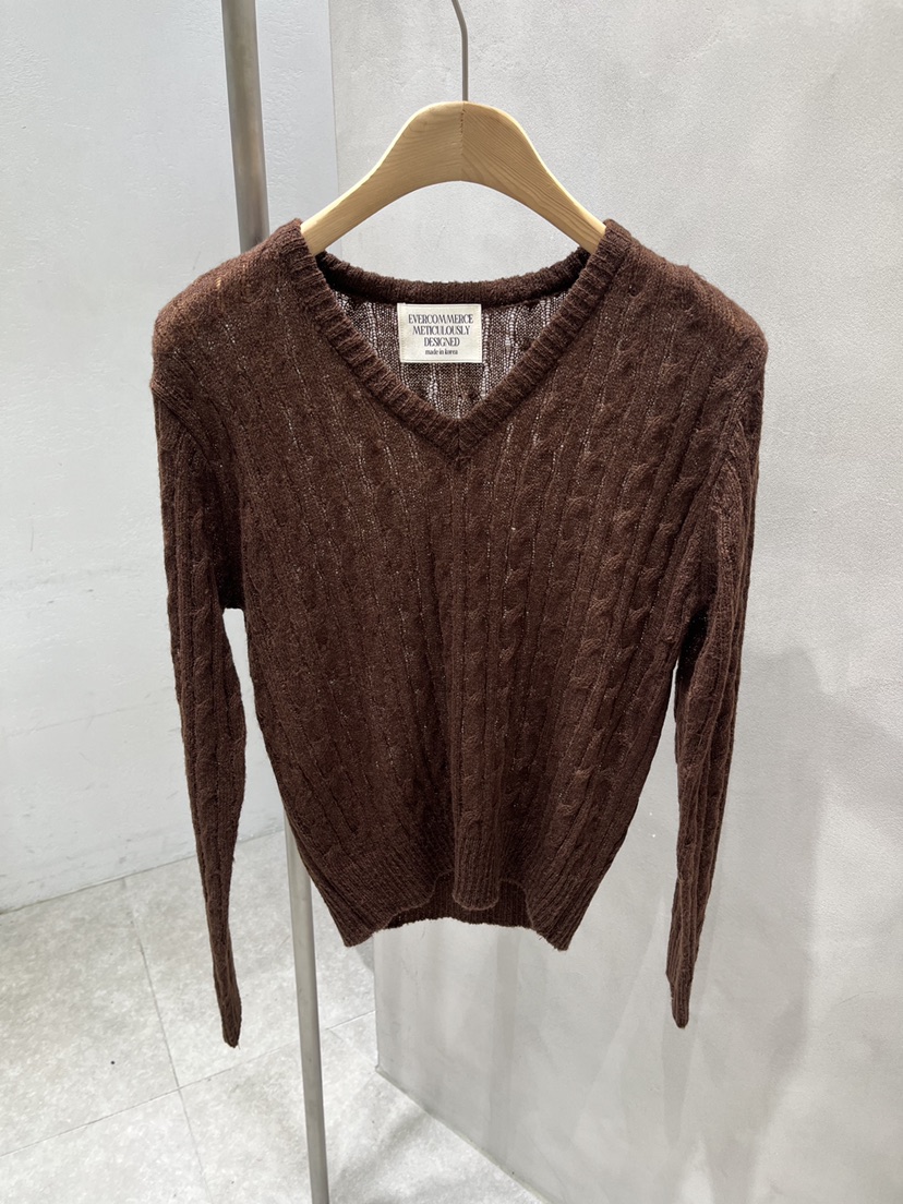 EVERCOMMERCE METICULOUSLY DESIGNED東大門實拍女裝新款休閑針織衫馬海毛EVERCOMMERCE METICULOUSLY DESIGNED針織衫圖色7