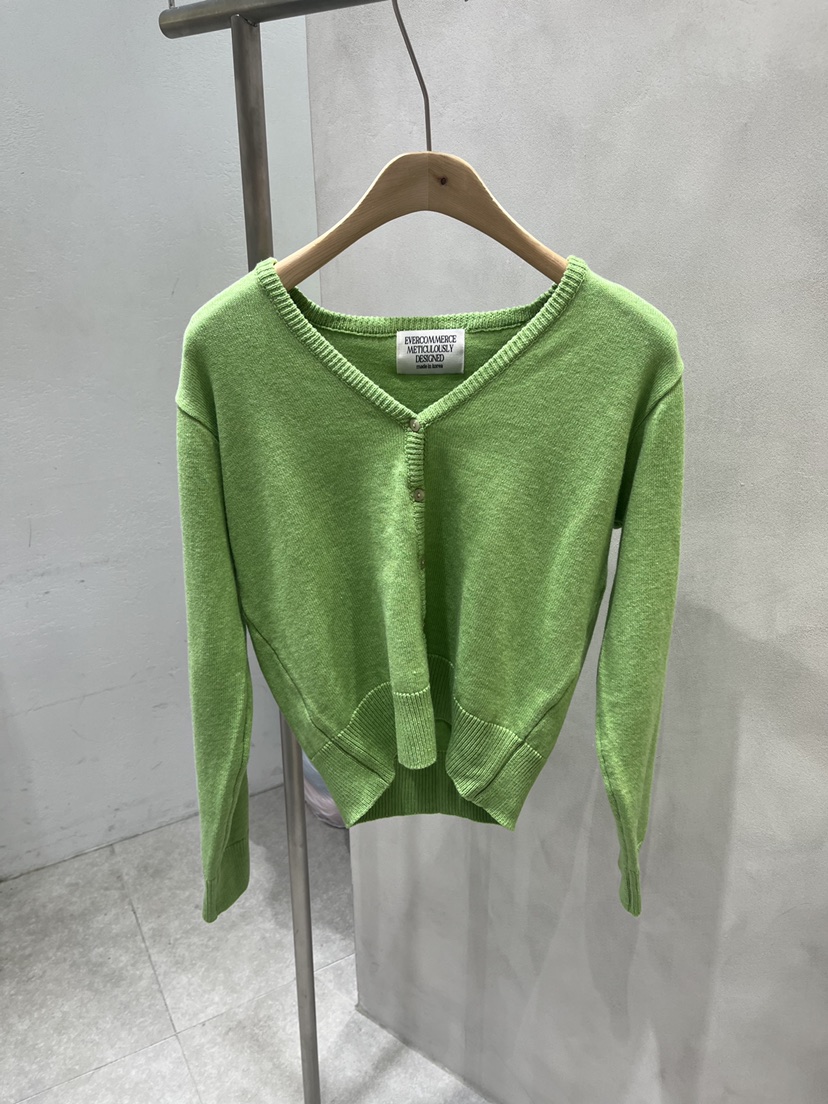 EVERCOMMERCE METICULOUSLY DESIGNED東大門代購女裝新款時尚針織衫棉質開衫經典EVERCOMMERCE METICULOUSLY DESIGNED針織衫圖色7