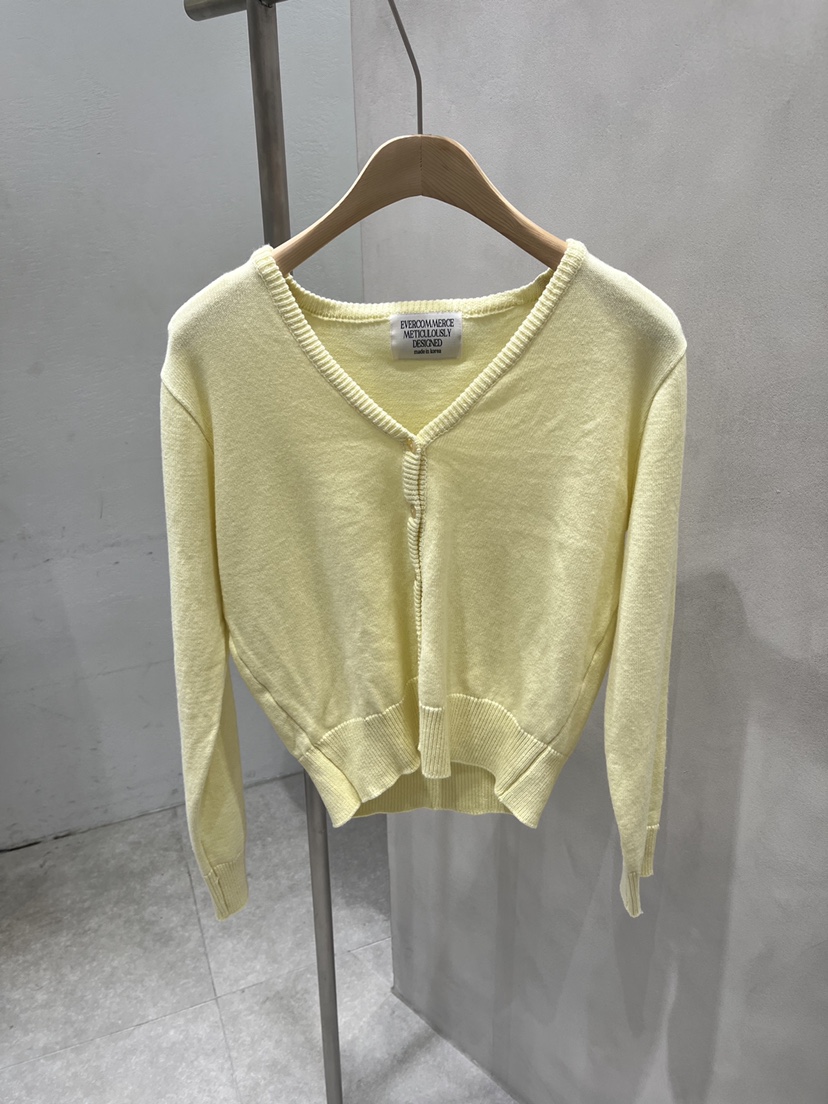 EVERCOMMERCE METICULOUSLY DESIGNED東大門代購女裝新款時尚針織衫棉質開衫經典EVERCOMMERCE METICULOUSLY DESIGNED針織衫圖色8