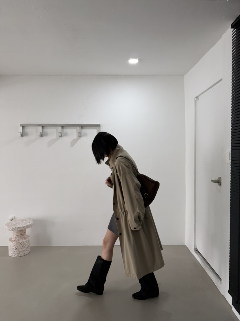 BAROQUE韓國代購女裝新品真品時尚推薦休閑熱賣人氣長款風衣BAROQUE長款風衣
