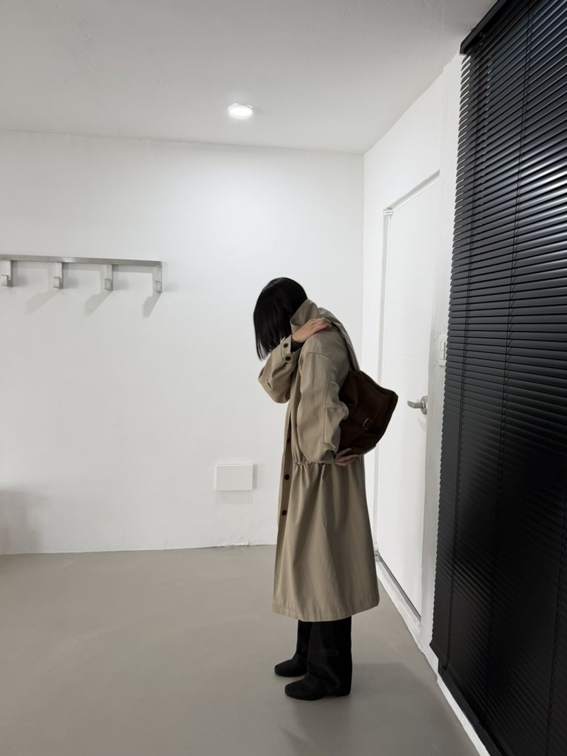 BAROQUE韓國代購女裝新品真品時尚推薦休閑熱賣人氣長款風衣BAROQUE長款風衣