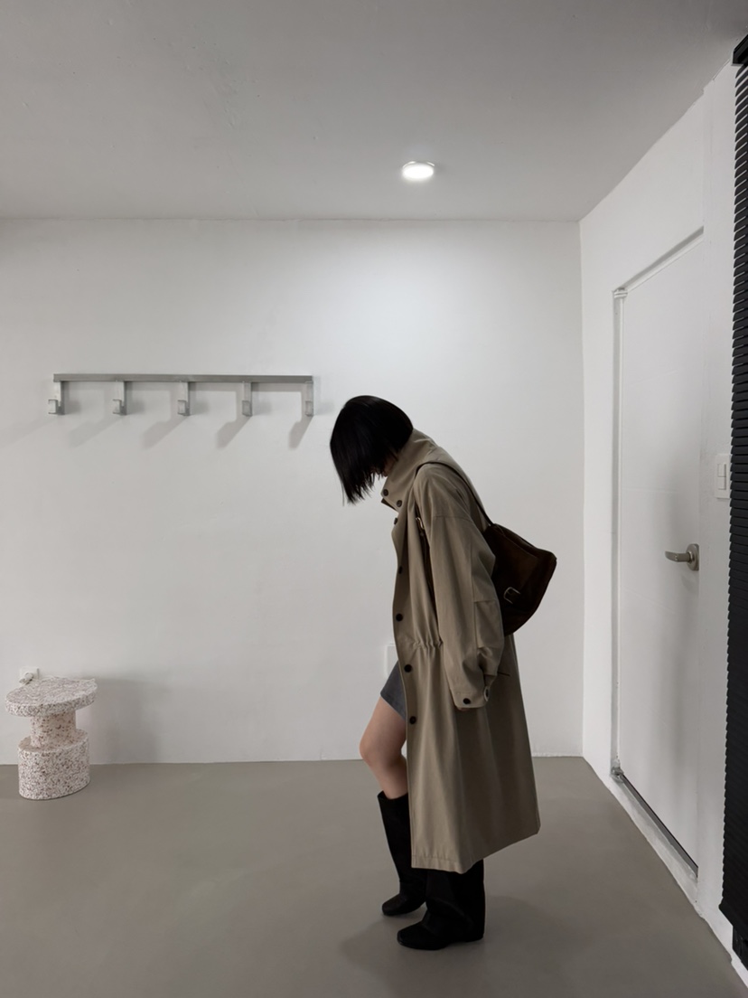 BAROQUE韓國代購女裝新品真品時尚推薦休閑熱賣人氣長款風衣BAROQUE長款風衣