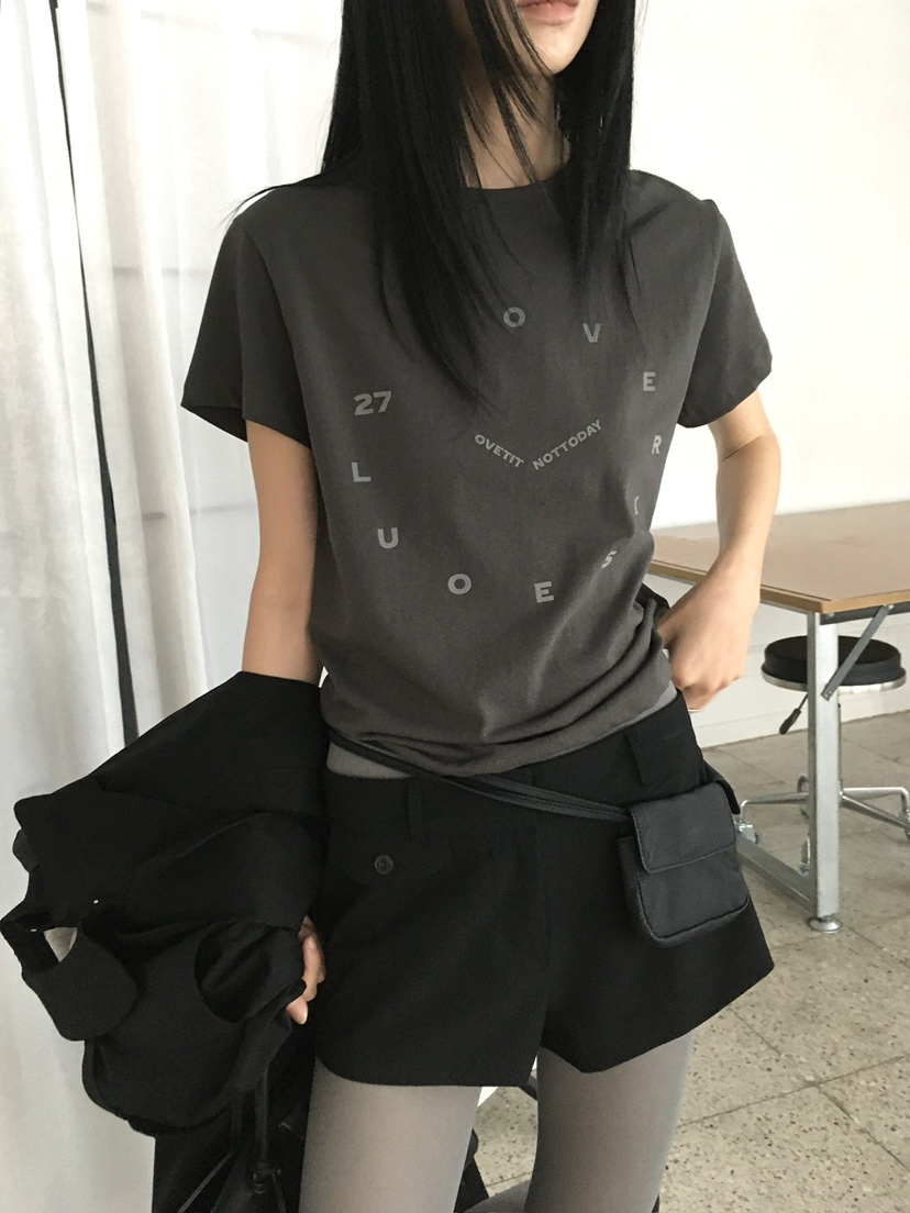 OVERK東大門實拍女裝新款真品人氣時尚休閑推薦熱賣T恤OVERKT恤