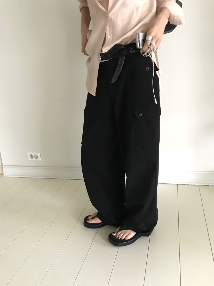 OVERK韓國代購女裝新款真品推薦熱賣休閑人氣休閑褲不含腰帶OVERK休閑褲