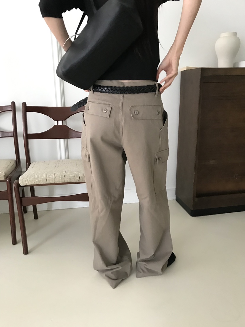 OVERK韓國代購女裝新款真品推薦熱賣休閑人氣休閑褲不含腰帶OVERK休閑褲