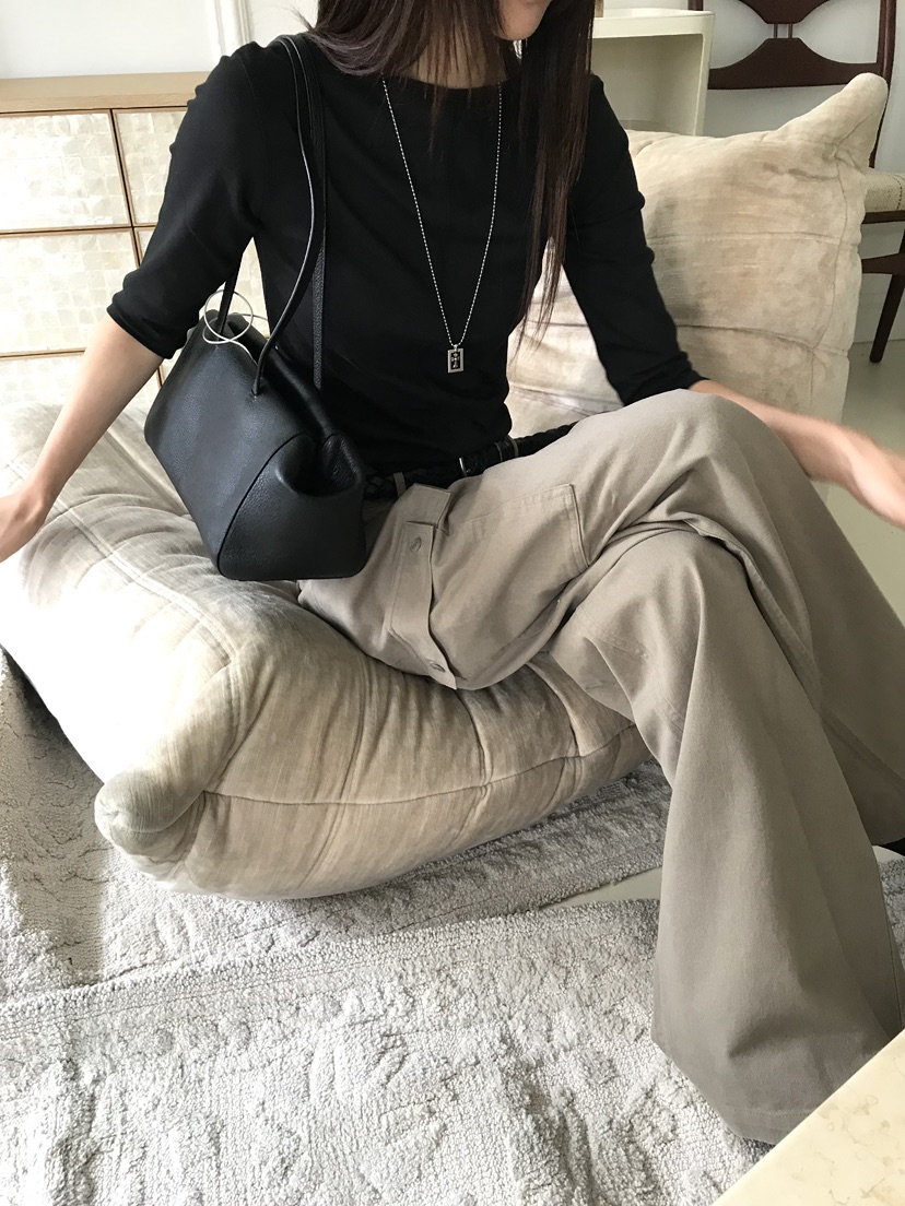 OVERK韓國代購女裝新款真品推薦熱賣休閑人氣休閑褲不含腰帶OVERK休閑褲