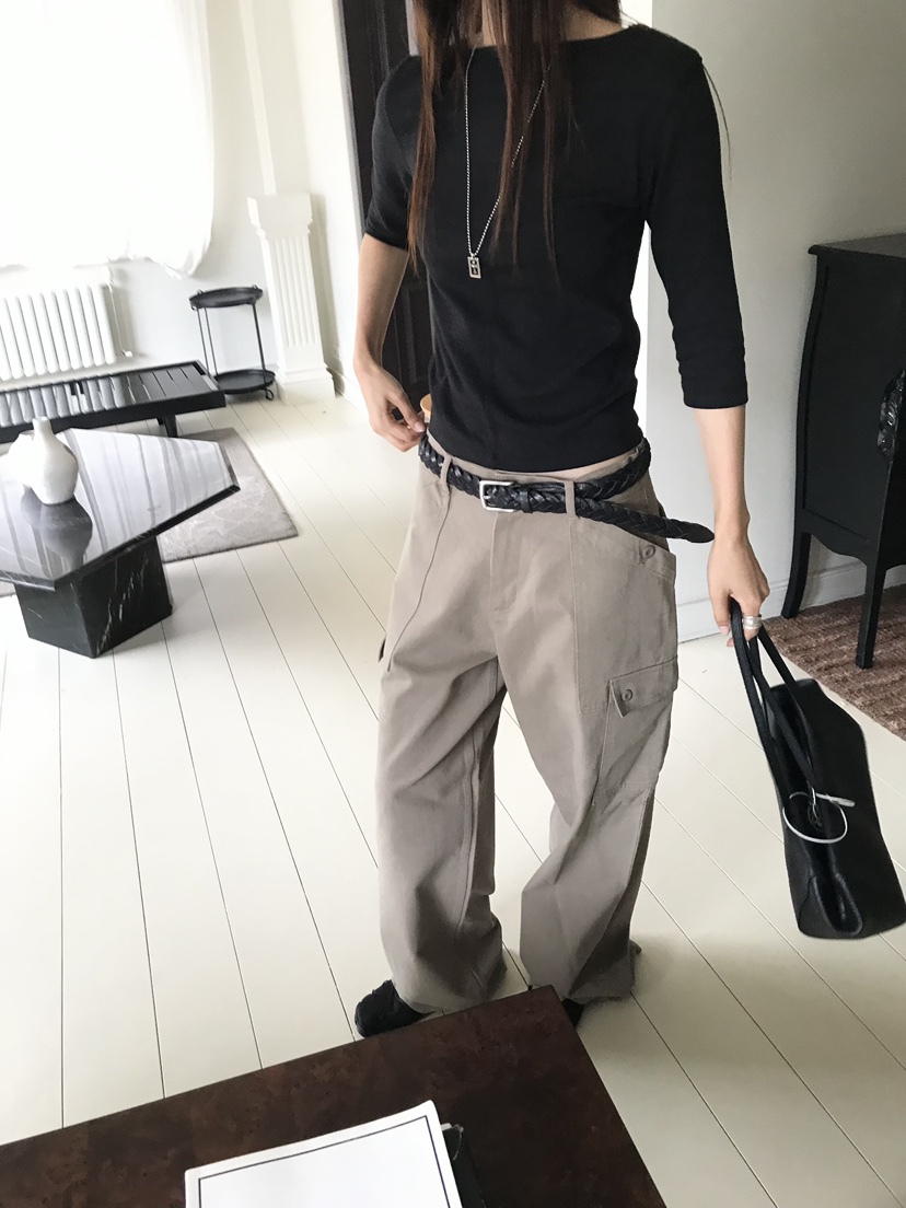 OVERK韓國代購女裝新款真品推薦熱賣休閑人氣休閑褲不含腰帶OVERK休閑褲