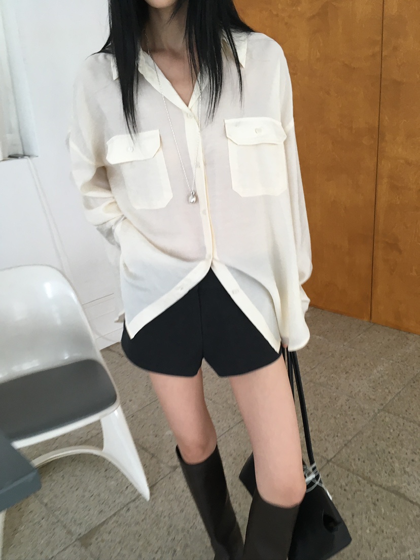 OVERK韓國代購女士新款推薦休閑熱賣人氣真品時尚襯衫蕾絲衫OVERK襯衫/蕾絲衫