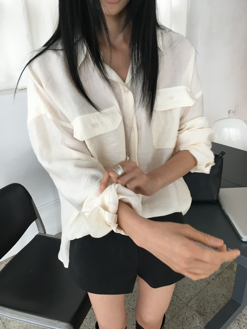 OVERK韓國代購女士新款推薦休閑熱賣人氣真品時尚襯衫蕾絲衫OVERK襯衫/蕾絲衫