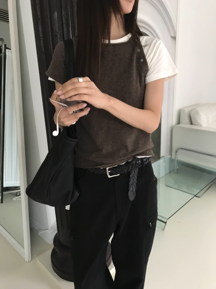 OVERK東大門直郵女士新品真品熱賣時尚人氣休閑針織衫不對稱OVERK針織衫
