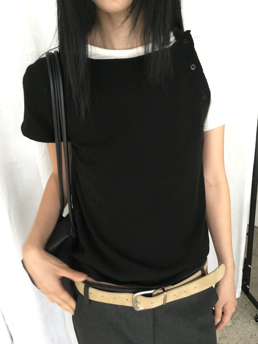 OVERK東大門直郵女士新品真品熱賣時尚人氣休閑針織衫不對稱OVERK針織衫