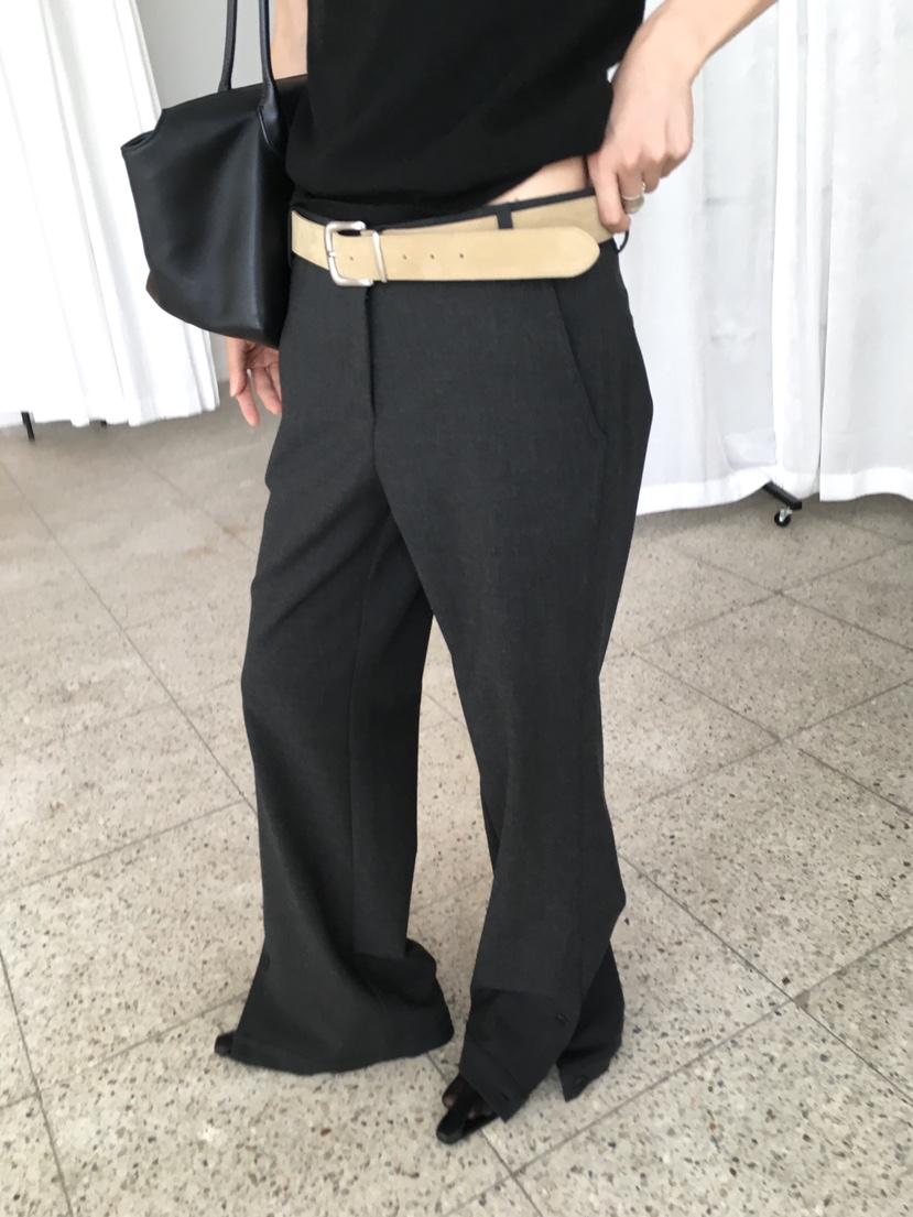 OVERK東大門代購女裝新款休閑推薦熱賣時尚休閑褲不含腰帶OVERK休閑褲