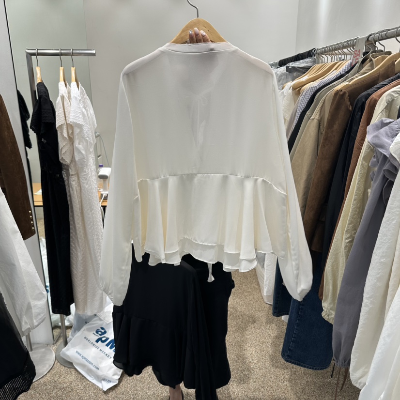 A韓國代購女士新品人氣熱賣真品推薦休閑時尚襯衫蕾絲衫A STORE襯衫/蕾絲衫