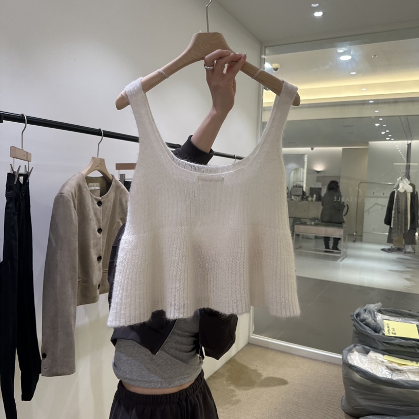 VEGETABLE韓國直郵女裝新品真品人氣時尚推薦吊帶背心無袖VEGETABLE吊帶/背心